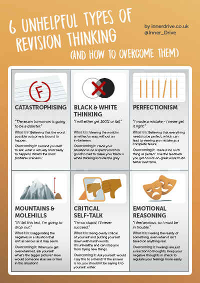 6 unhelpful types of revision thinking and how to overcome them