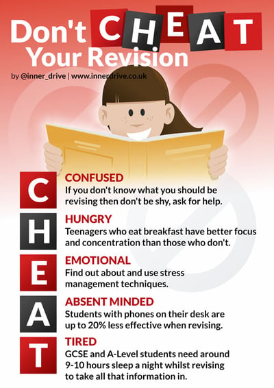 don't cheat your revision infographic