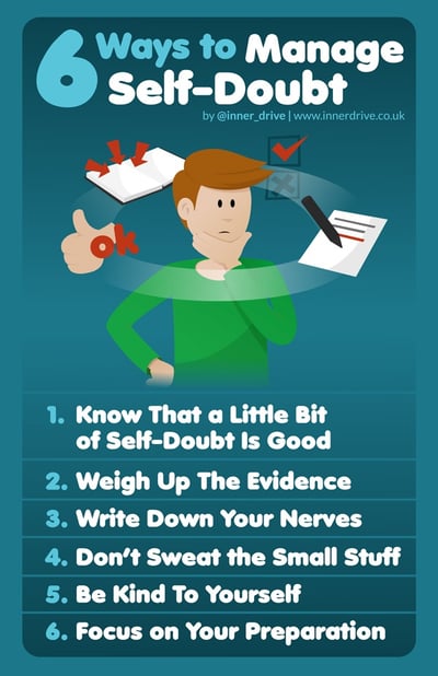 6 ways to manage self doubt infographic